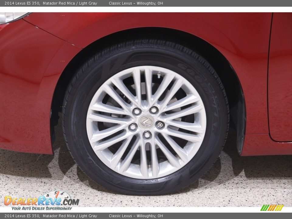 2014 Lexus ES 350 Matador Red Mica / Light Gray Photo #24