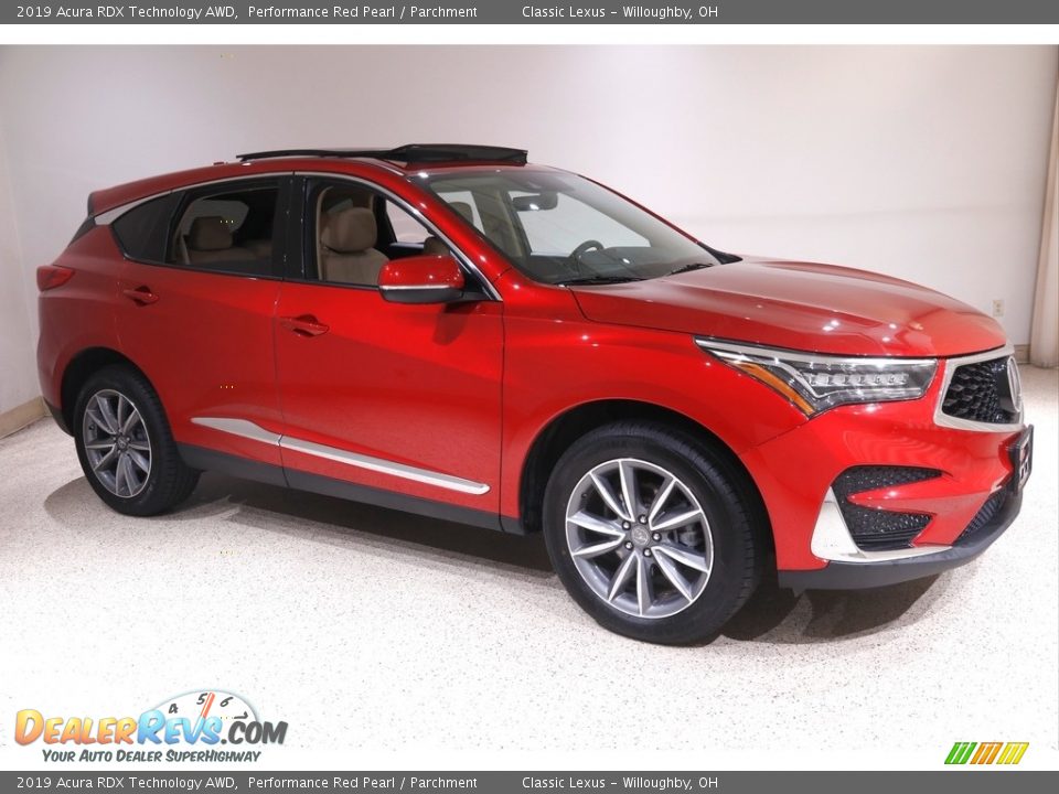 2019 Acura RDX Technology AWD Performance Red Pearl / Parchment Photo #1
