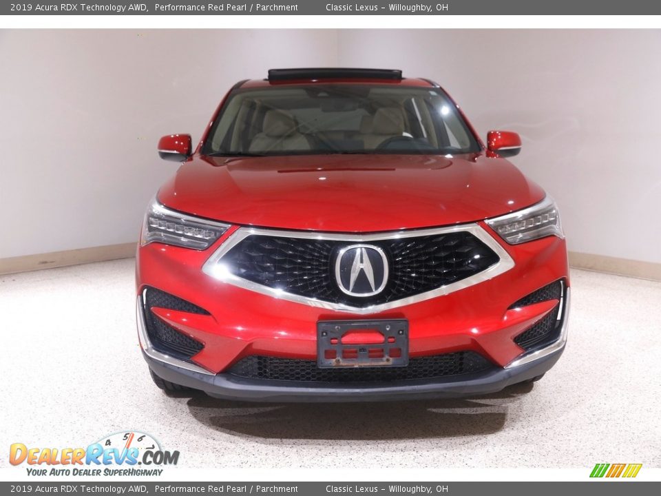 2019 Acura RDX Technology AWD Performance Red Pearl / Parchment Photo #2