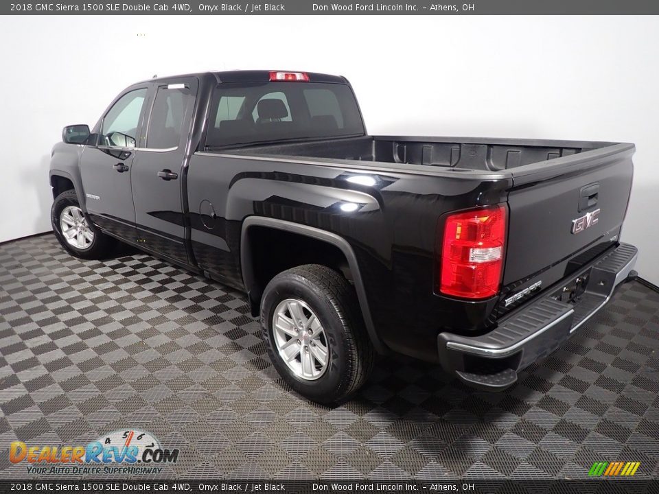 2018 GMC Sierra 1500 SLE Double Cab 4WD Onyx Black / Jet Black Photo #12