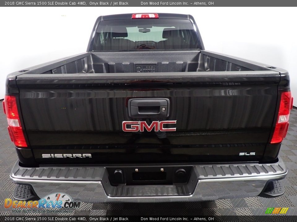 2018 GMC Sierra 1500 SLE Double Cab 4WD Onyx Black / Jet Black Photo #13