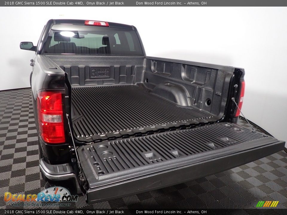 2018 GMC Sierra 1500 SLE Double Cab 4WD Onyx Black / Jet Black Photo #14