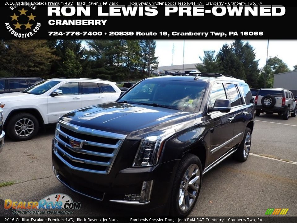 2016 Cadillac Escalade Premium 4WD Black Raven / Jet Black Photo #1