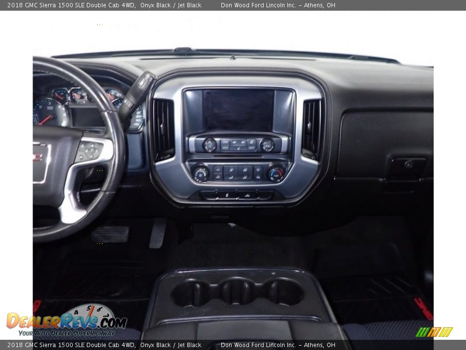 2018 GMC Sierra 1500 SLE Double Cab 4WD Onyx Black / Jet Black Photo #22