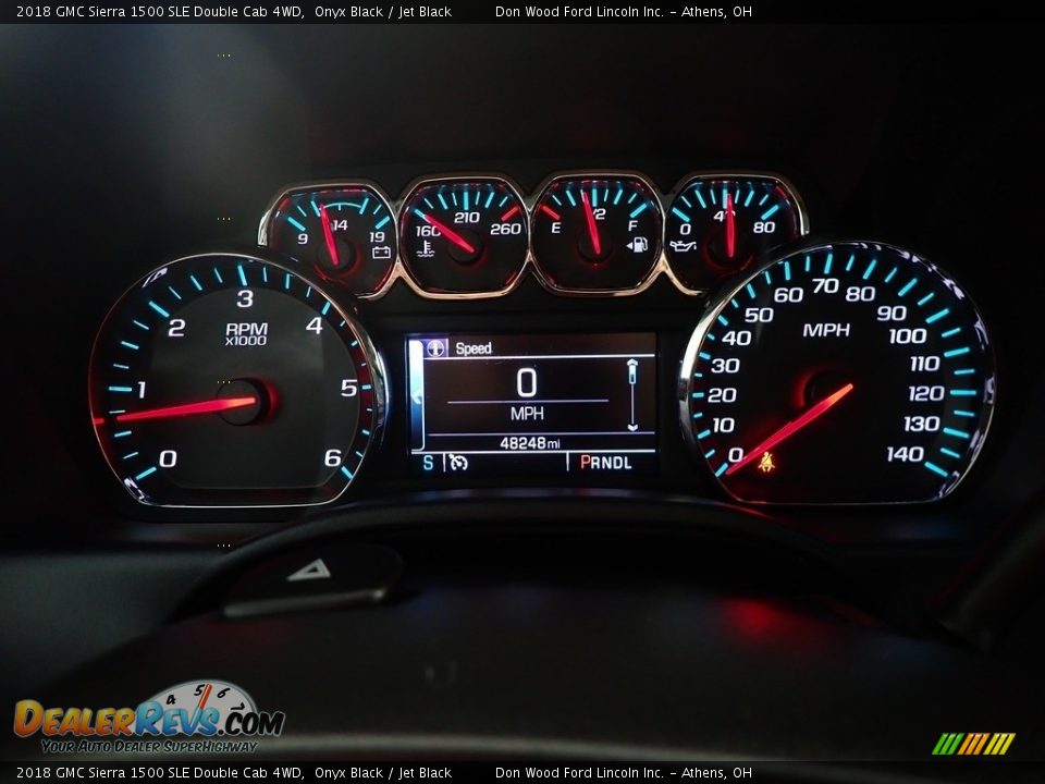2018 GMC Sierra 1500 SLE Double Cab 4WD Gauges Photo #25