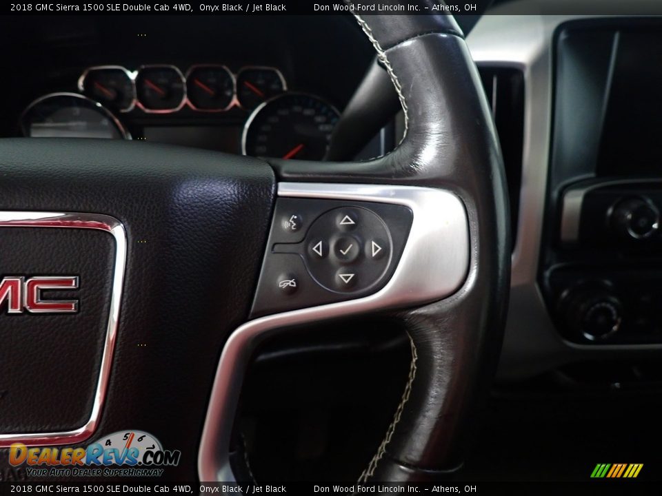 2018 GMC Sierra 1500 SLE Double Cab 4WD Steering Wheel Photo #27