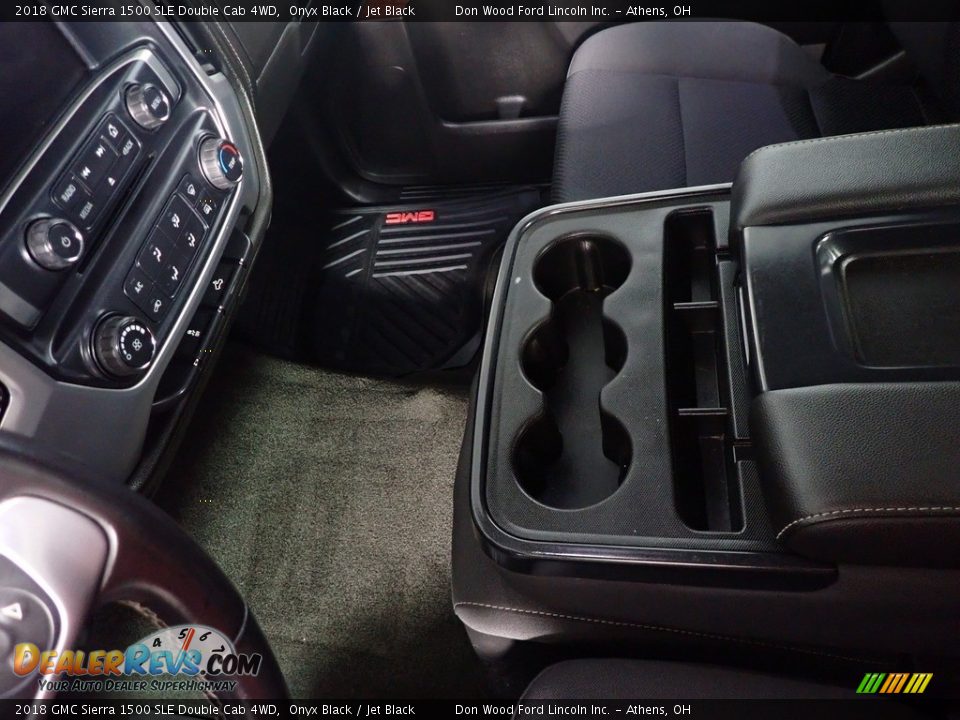2018 GMC Sierra 1500 SLE Double Cab 4WD Onyx Black / Jet Black Photo #29