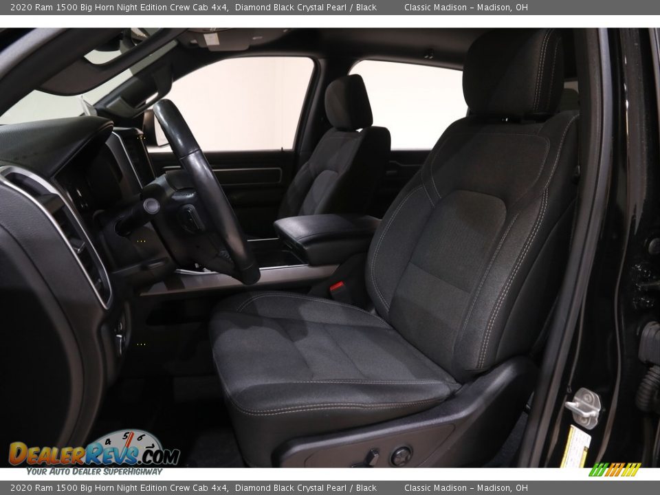 2020 Ram 1500 Big Horn Night Edition Crew Cab 4x4 Diamond Black Crystal Pearl / Black Photo #5
