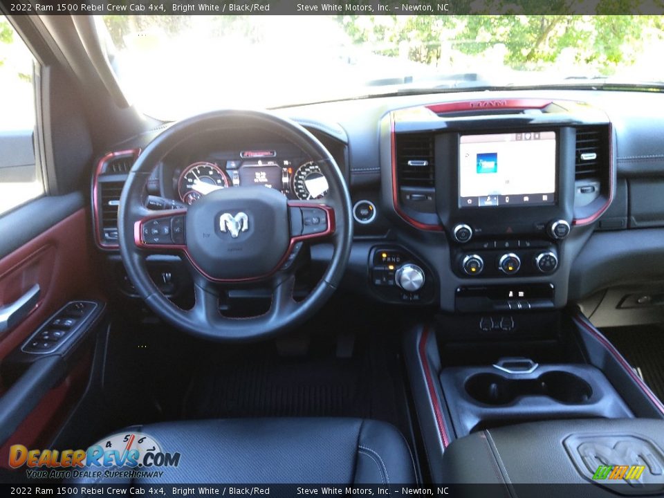 2022 Ram 1500 Rebel Crew Cab 4x4 Bright White / Black/Red Photo #19