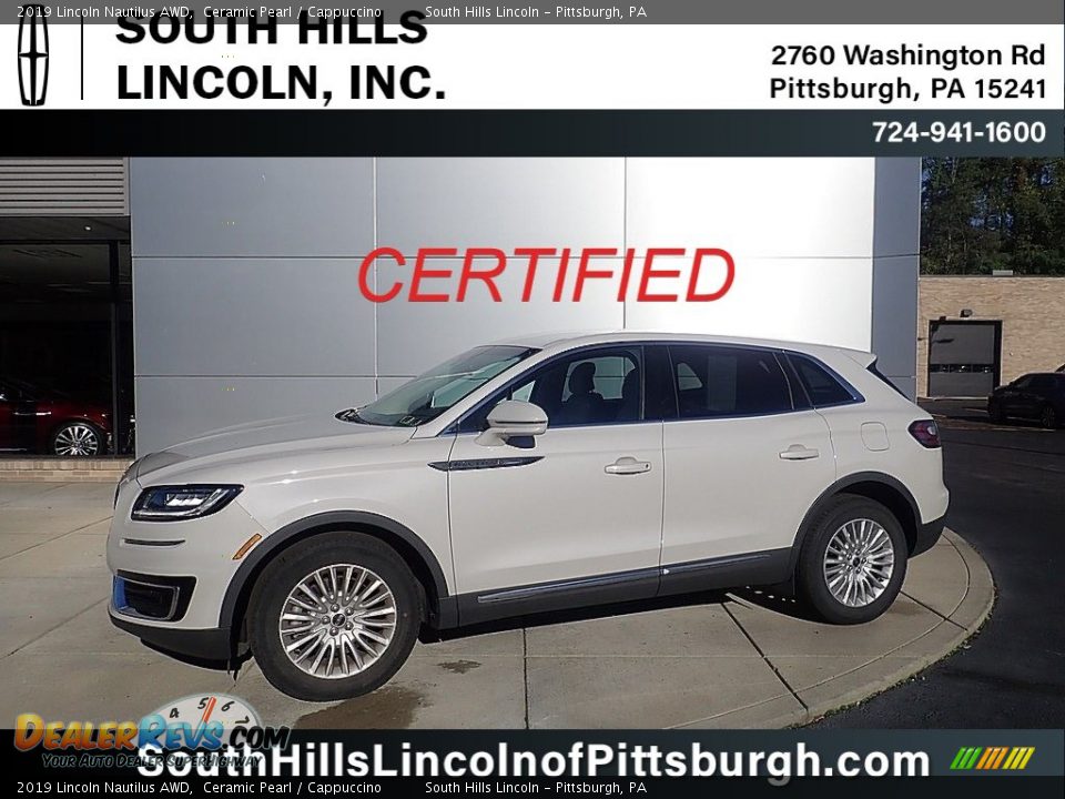 2019 Lincoln Nautilus AWD Ceramic Pearl / Cappuccino Photo #1