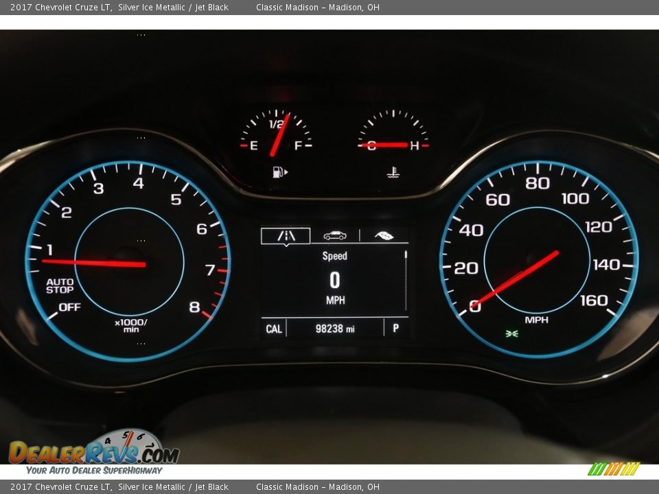 2017 Chevrolet Cruze LT Silver Ice Metallic / Jet Black Photo #8