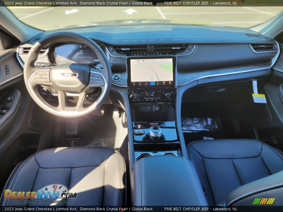 2023 Jeep Grand Cherokee L Limited 4x4 Diamond Black Crystal Pearl / Global Black Photo #7