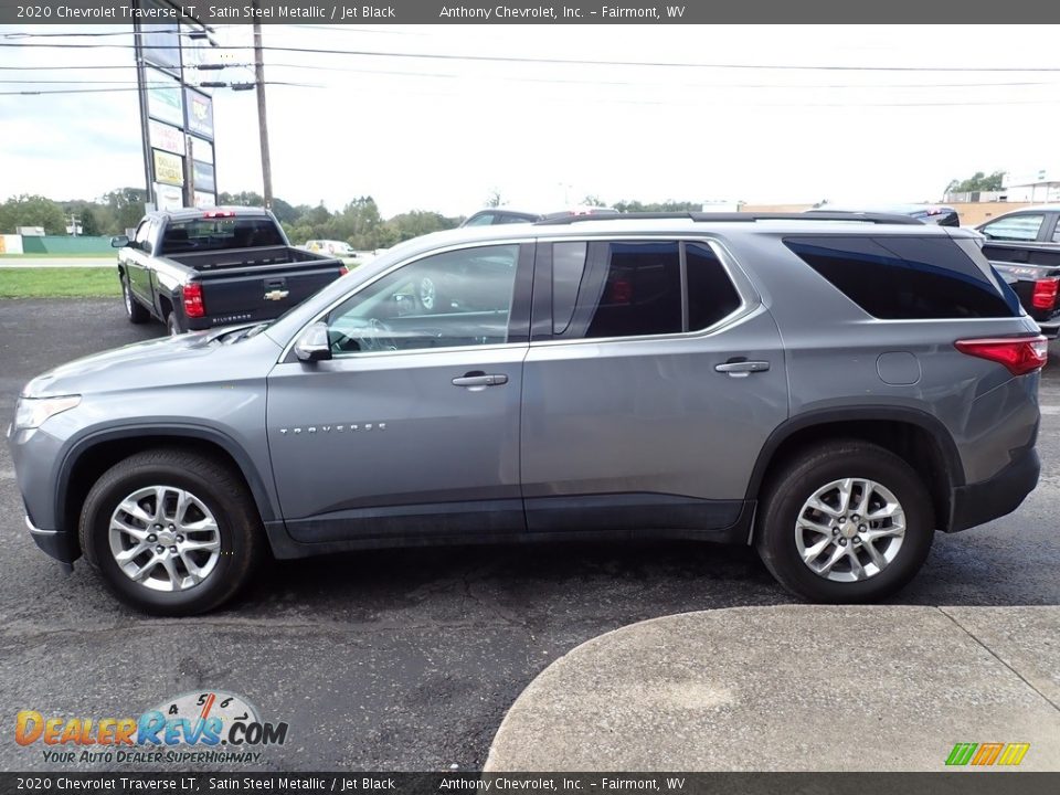 2020 Chevrolet Traverse LT Satin Steel Metallic / Jet Black Photo #7