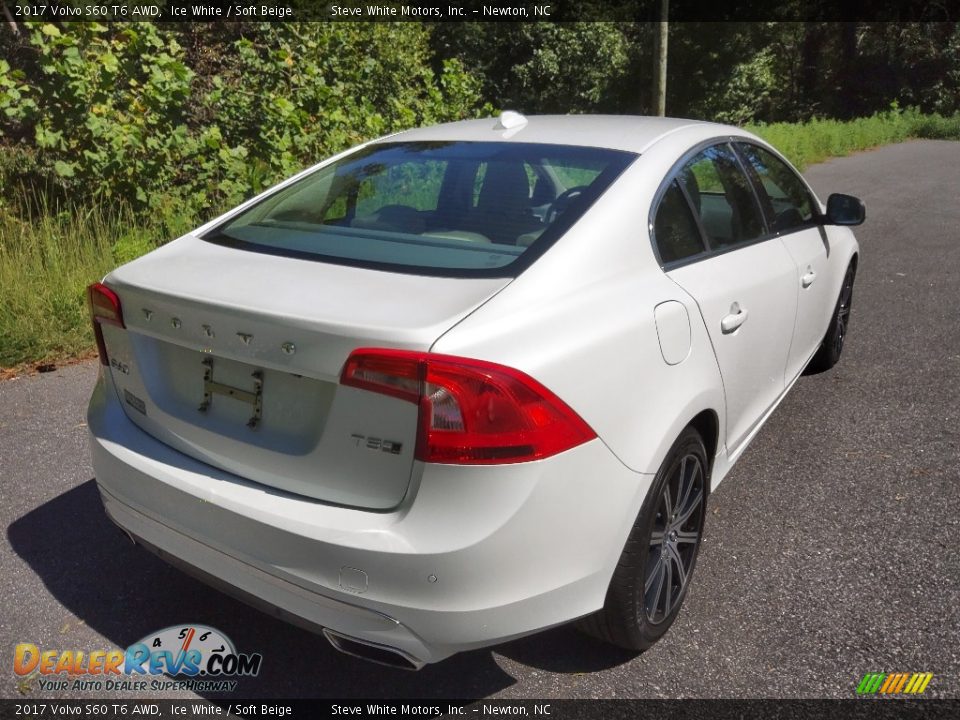 2017 Volvo S60 T6 AWD Ice White / Soft Beige Photo #7