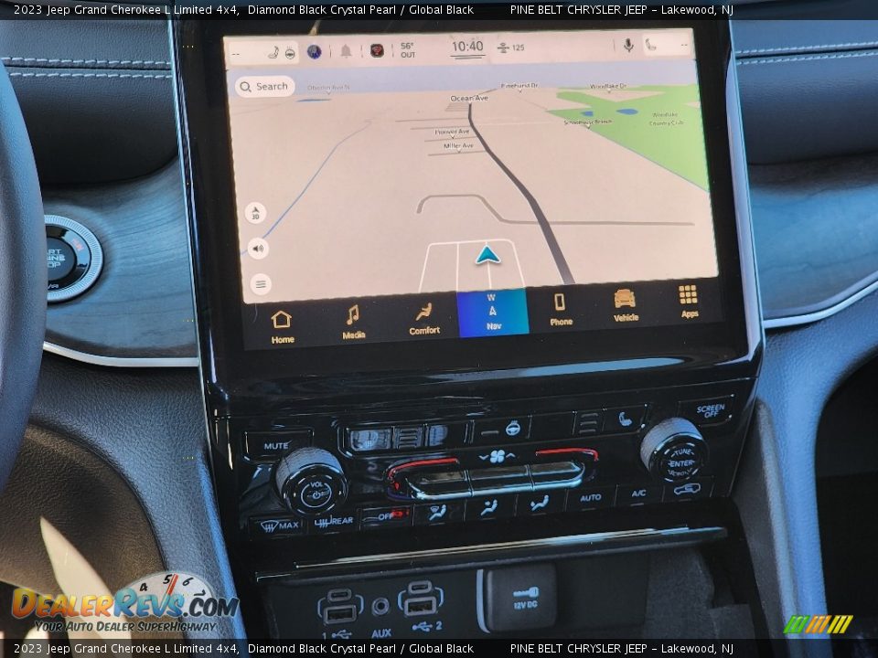 2023 Jeep Grand Cherokee L Limited 4x4 Diamond Black Crystal Pearl / Global Black Photo #10