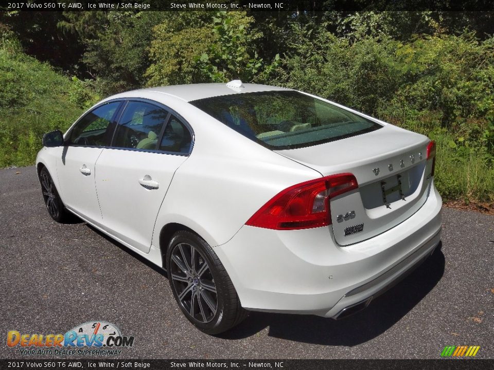 2017 Volvo S60 T6 AWD Ice White / Soft Beige Photo #10