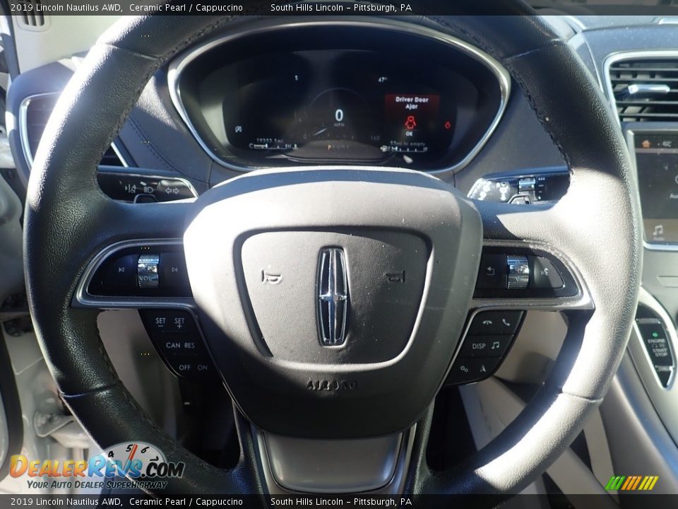 2019 Lincoln Nautilus AWD Ceramic Pearl / Cappuccino Photo #21