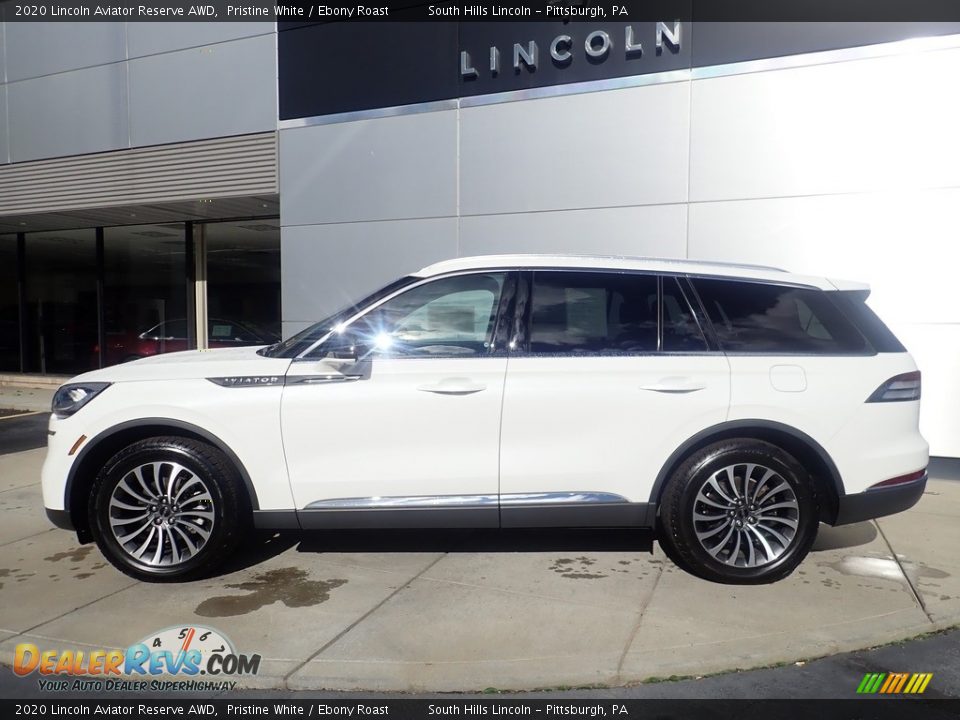 2020 Lincoln Aviator Reserve AWD Pristine White / Ebony Roast Photo #2