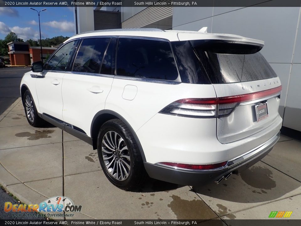 2020 Lincoln Aviator Reserve AWD Pristine White / Ebony Roast Photo #3