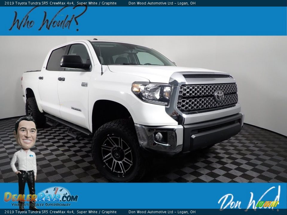 2019 Toyota Tundra SR5 CrewMax 4x4 Super White / Graphite Photo #1