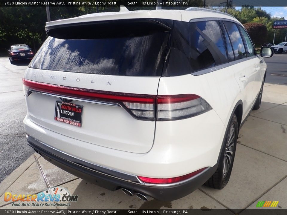 2020 Lincoln Aviator Reserve AWD Pristine White / Ebony Roast Photo #6