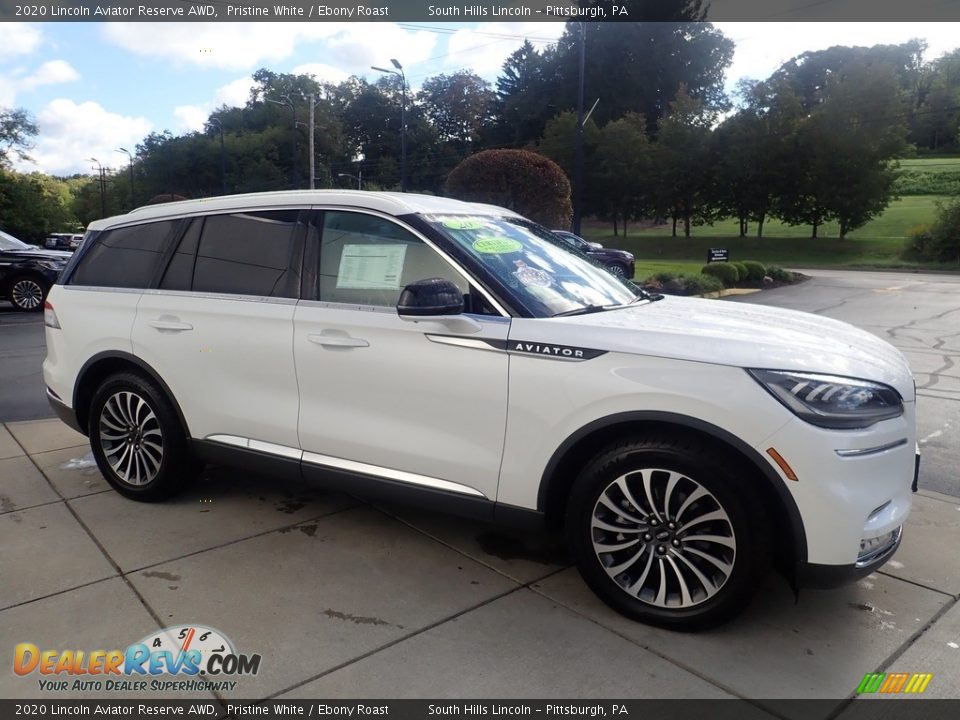 2020 Lincoln Aviator Reserve AWD Pristine White / Ebony Roast Photo #7