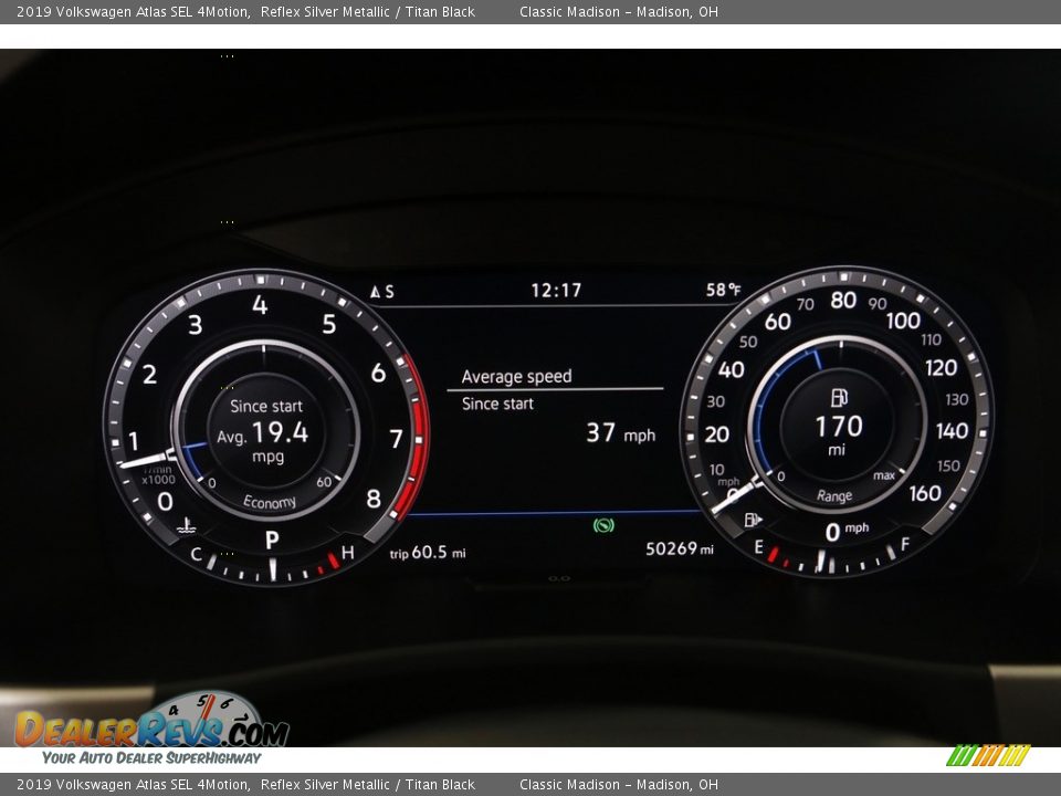 2019 Volkswagen Atlas SEL 4Motion Reflex Silver Metallic / Titan Black Photo #8