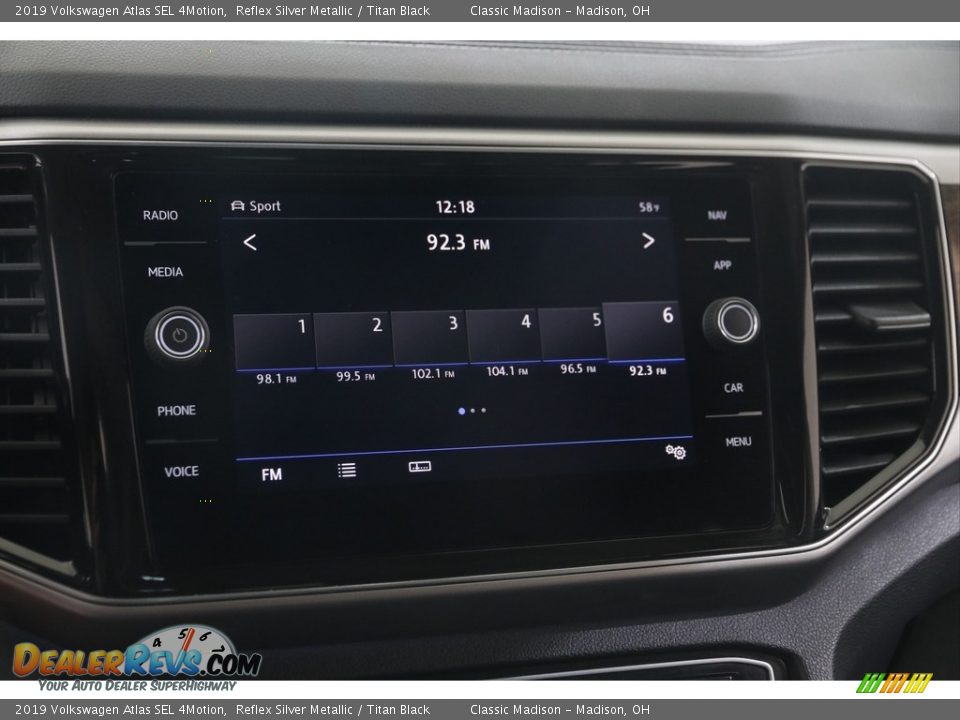 2019 Volkswagen Atlas SEL 4Motion Reflex Silver Metallic / Titan Black Photo #10