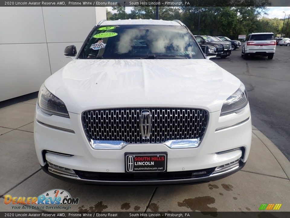 2020 Lincoln Aviator Reserve AWD Pristine White / Ebony Roast Photo #9