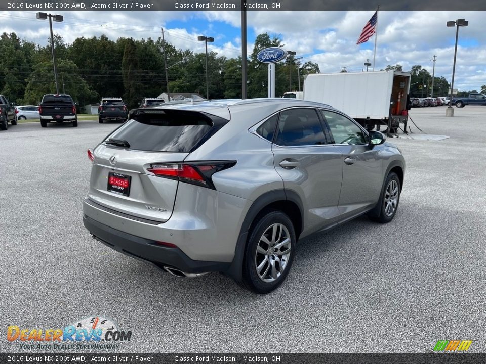 2016 Lexus NX 200t AWD Atomic Silver / Flaxen Photo #5