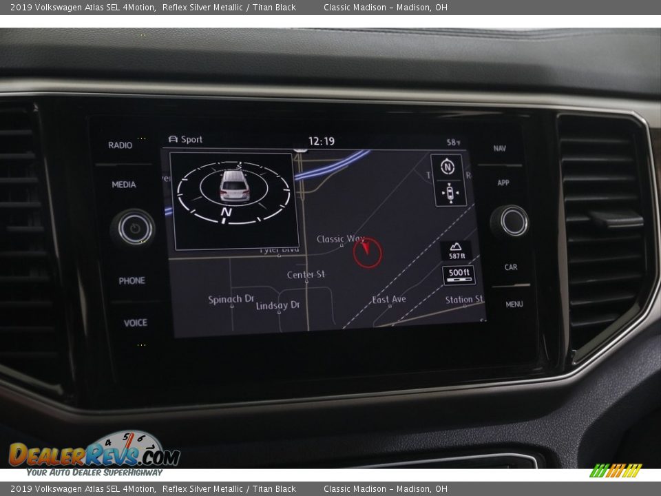 2019 Volkswagen Atlas SEL 4Motion Reflex Silver Metallic / Titan Black Photo #12