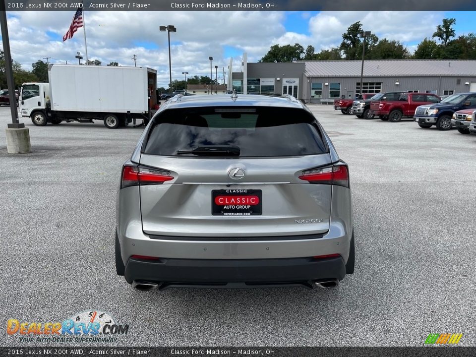 2016 Lexus NX 200t AWD Atomic Silver / Flaxen Photo #6