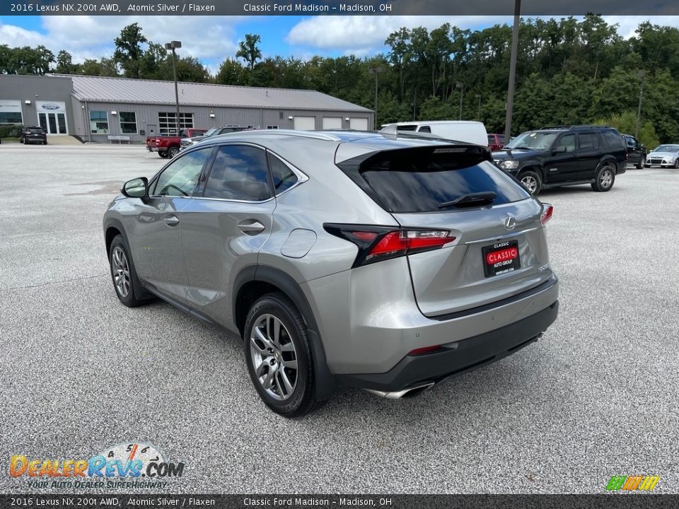 2016 Lexus NX 200t AWD Atomic Silver / Flaxen Photo #7