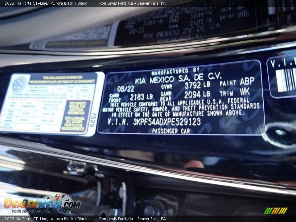 2023 Kia Forte GT-Line Aurora Black / Black Photo #20