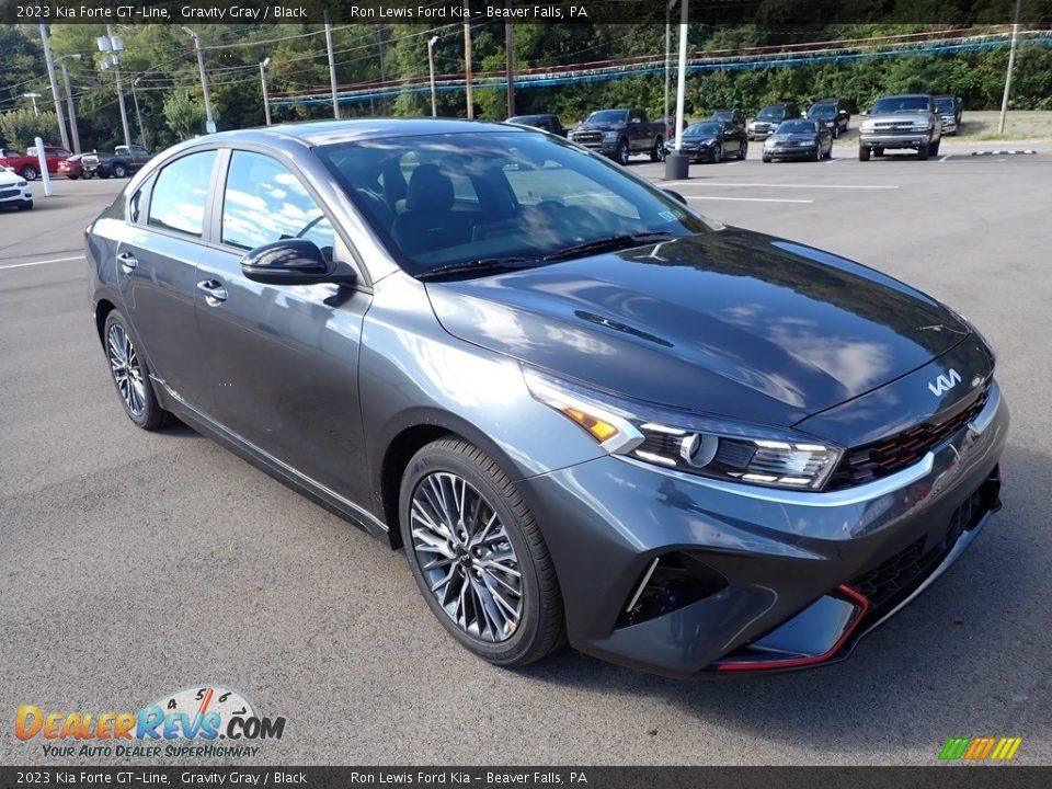2023 Kia Forte GT-Line Gravity Gray / Black Photo #2