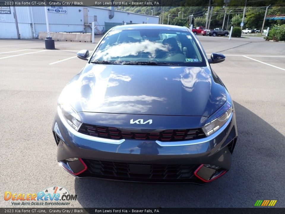 2023 Kia Forte GT-Line Gravity Gray / Black Photo #3