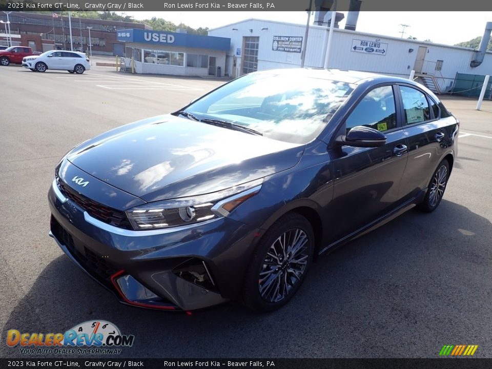2023 Kia Forte GT-Line Gravity Gray / Black Photo #4