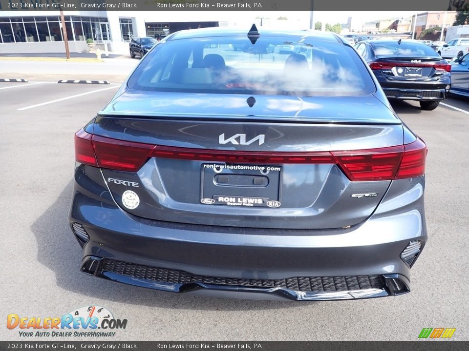 2023 Kia Forte GT-Line Gravity Gray / Black Photo #7