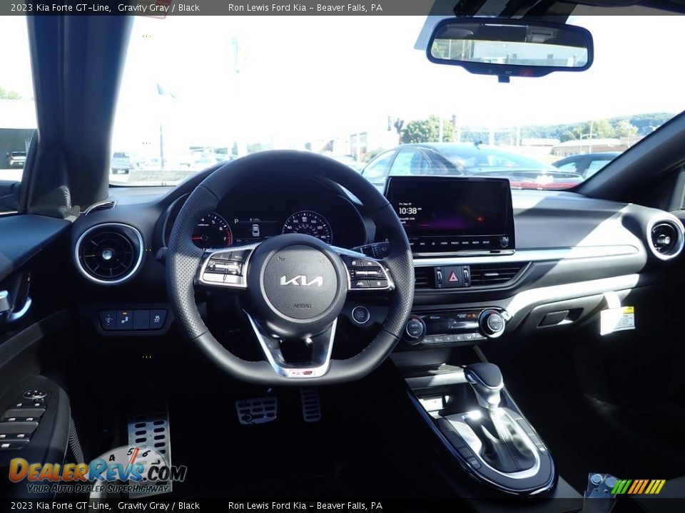 2023 Kia Forte GT-Line Gravity Gray / Black Photo #13