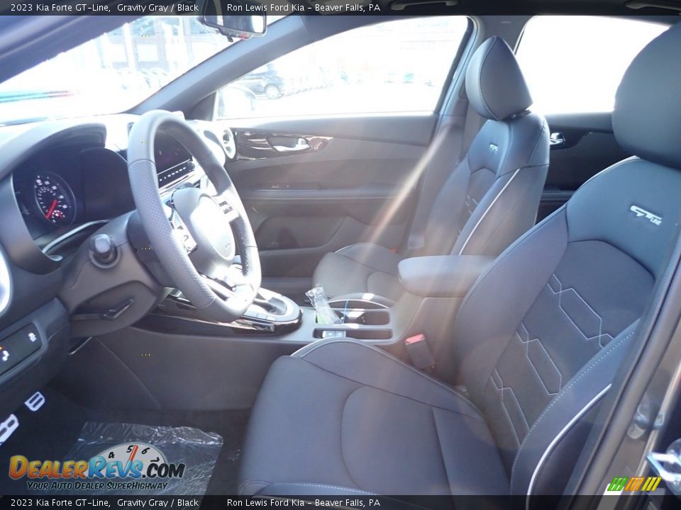 2023 Kia Forte GT-Line Gravity Gray / Black Photo #14