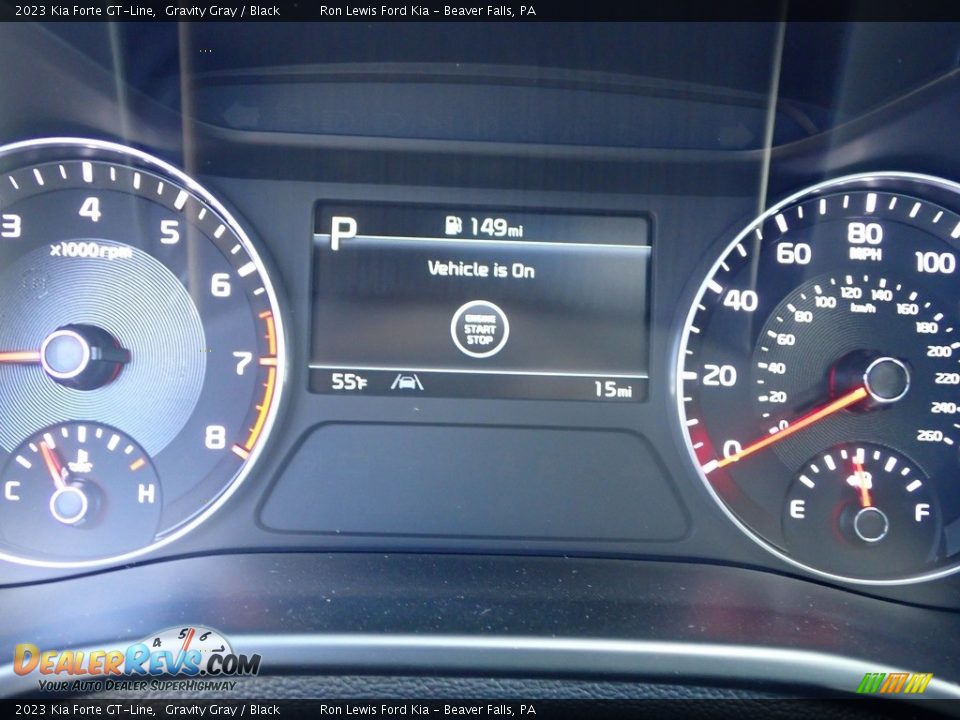 2023 Kia Forte GT-Line Gravity Gray / Black Photo #16