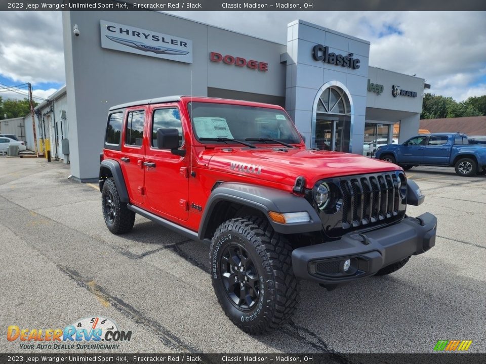 2023 Jeep Wrangler Unlimited Sport 4x4 Firecracker Red / Black Photo #1