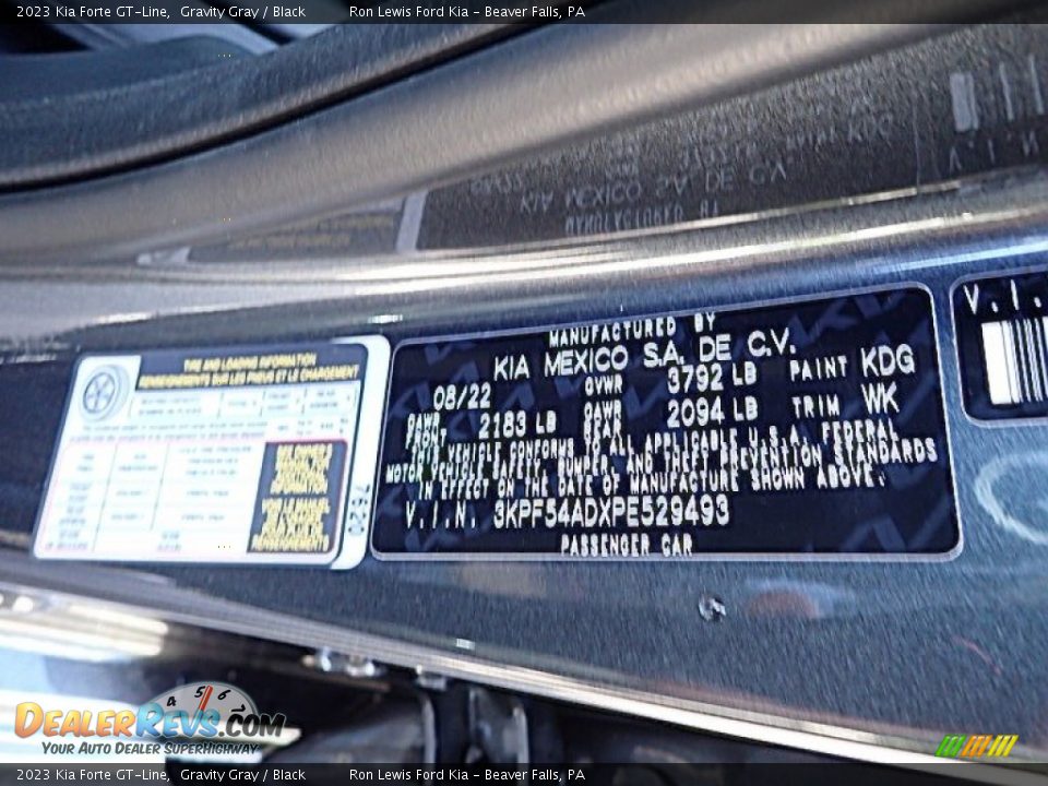 2023 Kia Forte GT-Line Gravity Gray / Black Photo #20