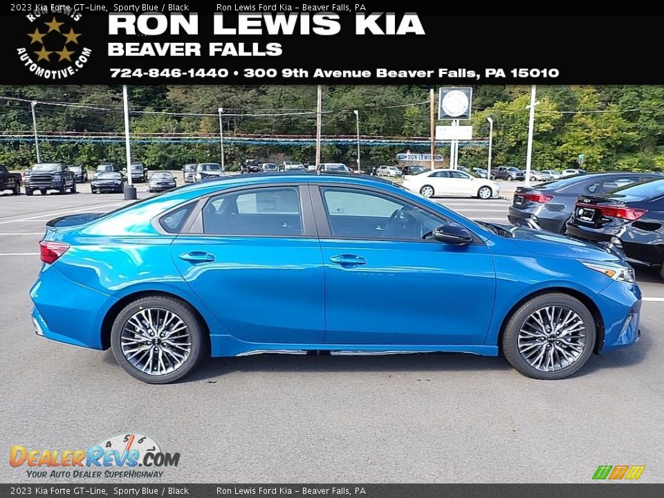 2023 Kia Forte GT-Line Sporty Blue / Black Photo #1