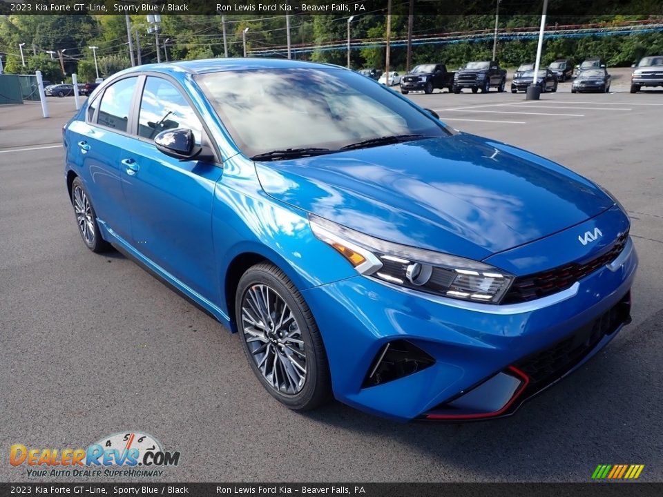2023 Kia Forte GT-Line Sporty Blue / Black Photo #2