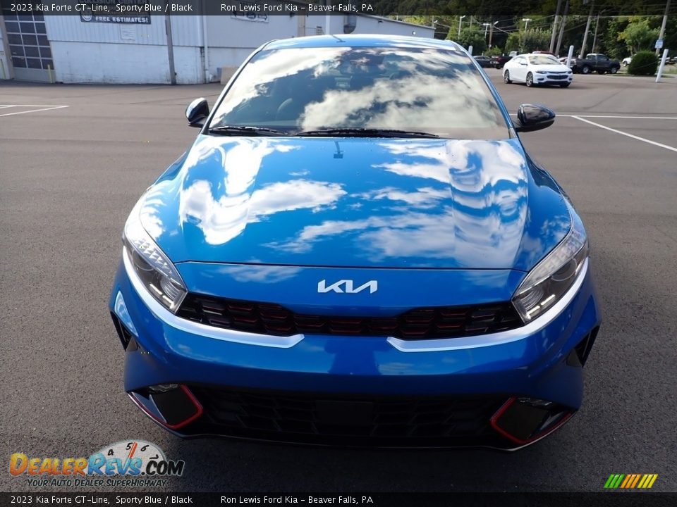 2023 Kia Forte GT-Line Sporty Blue / Black Photo #3