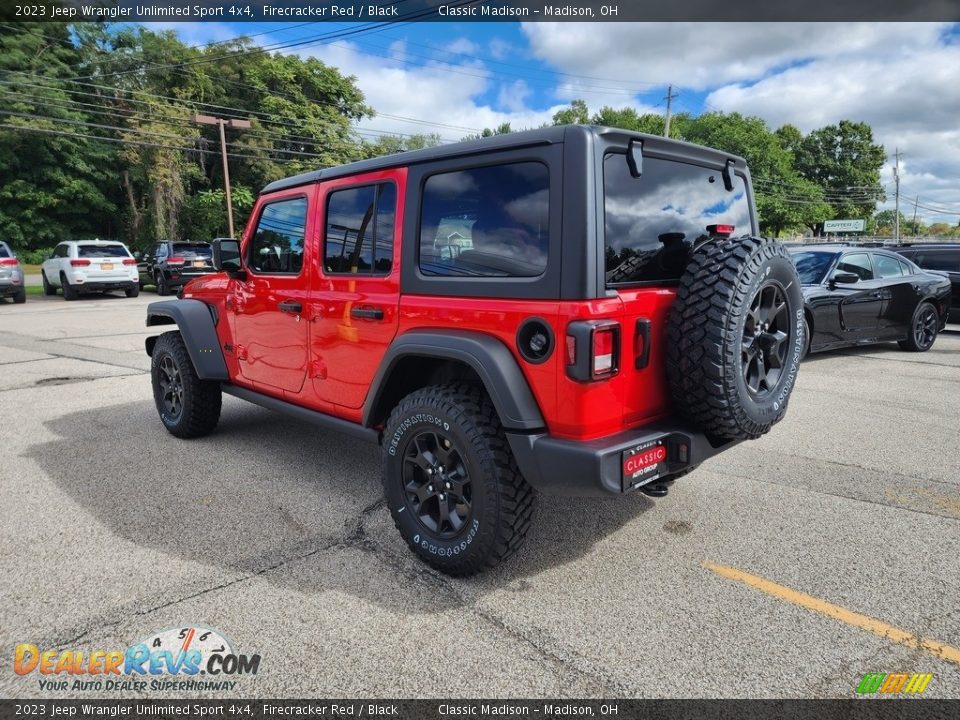 2023 Jeep Wrangler Unlimited Sport 4x4 Firecracker Red / Black Photo #9