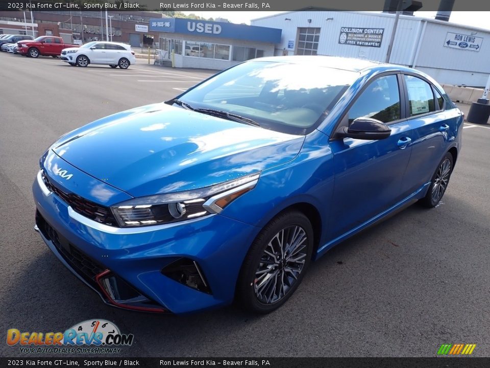 2023 Kia Forte GT-Line Sporty Blue / Black Photo #4