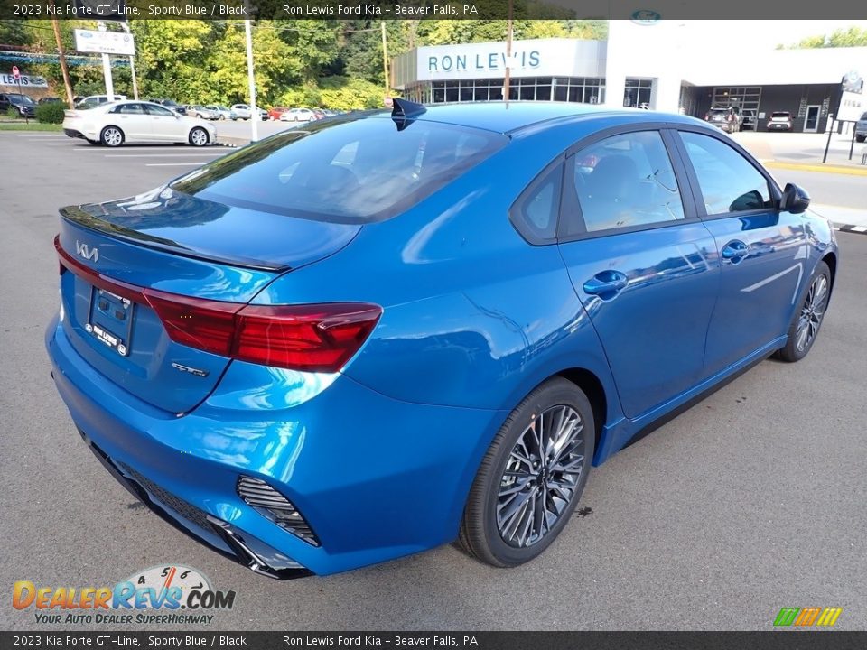 2023 Kia Forte GT-Line Sporty Blue / Black Photo #8