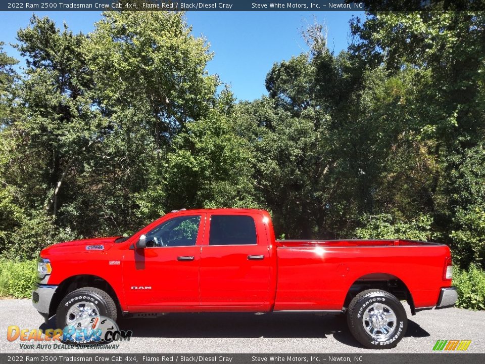 2022 Ram 2500 Tradesman Crew Cab 4x4 Flame Red / Black/Diesel Gray Photo #1